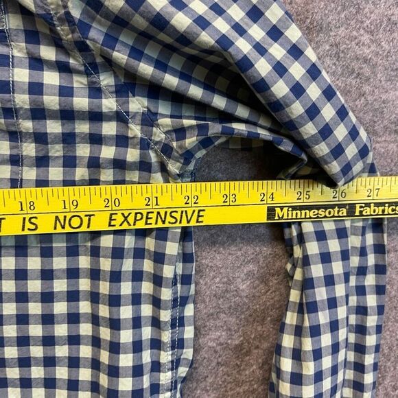 BODEN Shirt Men's Large Blue Green Check Long Sleeve Button Down Collared Work - Picture 6 of 16